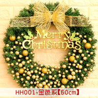 HKM-447955 Christmas Wreath Decorative Rattan Ring for Door and Window - Available in 40, 50, 60CM
