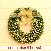HKM-447955 Christmas Wreath Decorative Rattan Ring for Door and Window - Available in 40, 50, 60CM