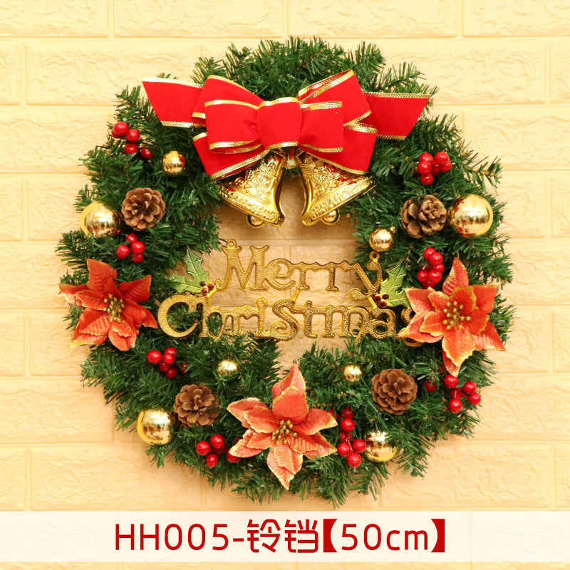 HKM-447955 Christmas Wreath Decorative Rattan Ring for Door and Window - Available in 40, 50, 60CM