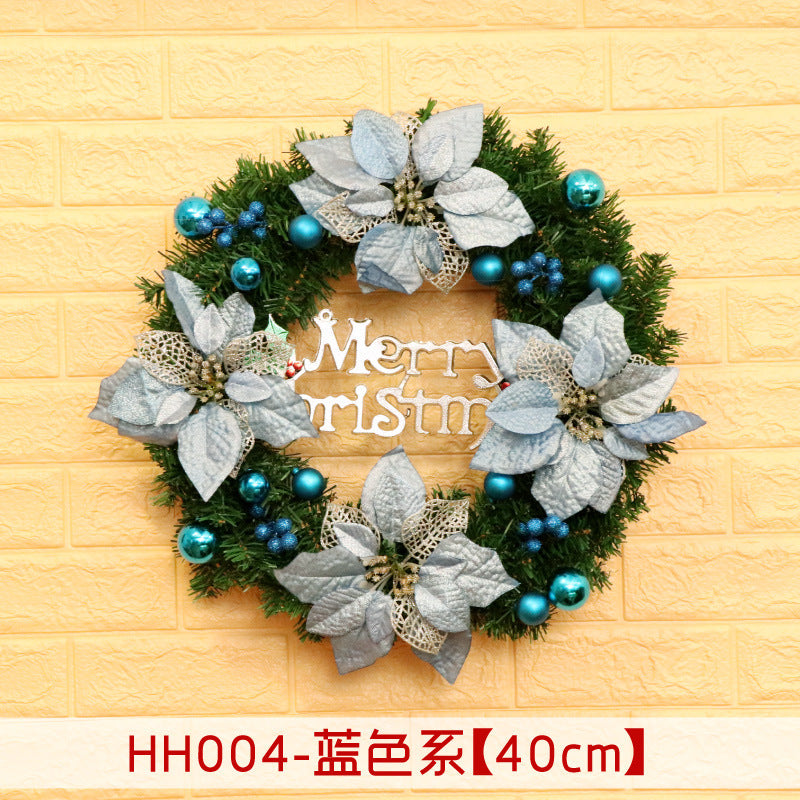 HKM-447955 Christmas Wreath Decorative Rattan Ring for Door and Window - Available in 40, 50, 60CM