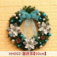 HKM-447955 Christmas Wreath Decorative Rattan Ring for Door and Window - Available in 40, 50, 60CM