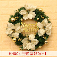 HKM-447955 Christmas Wreath Decorative Rattan Ring for Door and Window - Available in 40, 50, 60CM