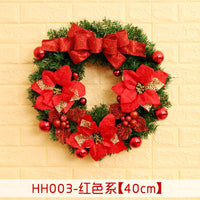 HKM-447955 Christmas Wreath Decorative Rattan Ring for Door and Window - Available in 40, 50, 60CM
