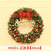 HKM-447955 Christmas Wreath Decorative Rattan Ring for Door and Window - Available in 40, 50, 60CM