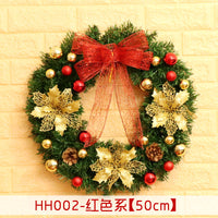 HKM-447955 Christmas Wreath Decorative Rattan Ring for Door and Window - Available in 40, 50, 60CM