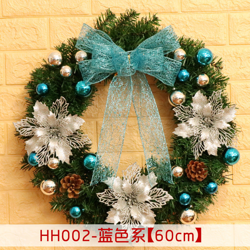 HKM-447955 Christmas Wreath Decorative Rattan Ring for Door and Window - Available in 40, 50, 60CM