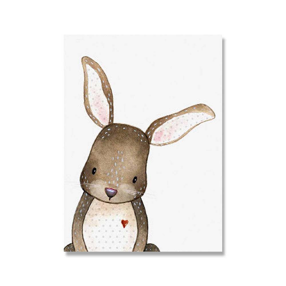 KTX-448019 Modern Canvas Wall Art - Rimless Decorative Spray Painting for Living Room