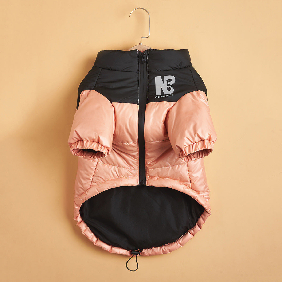 HKM-448019 Reflective Warm Dog Jacket for Autumn and Winter - Available in Pink, Green, Black, and Orange