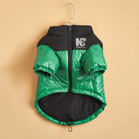 HKM-448019 Reflective Warm Dog Jacket for Autumn and Winter - Available in Pink, Green, Black, and Orange