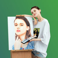 HKM-448275 DIY Handmade Oil Painting Kit - Colorful Heart Design for Birthdays, Valentine's Day, and Couples