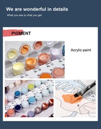 HKM-448275 DIY Handmade Oil Painting Kit - Colorful Heart Design for Birthdays, Valentine's Day, and Couples