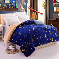 HKM-448339 Lamb Velvet Winter Quilt for Couples - Soft, Warm, 150x200 cm