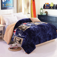 HKM-448339 Lamb Velvet Winter Quilt for Couples - Soft, Warm, 150x200 cm