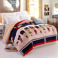 HKM-448339 Lamb Velvet Winter Quilt for Couples - Soft, Warm, 150x200 cm