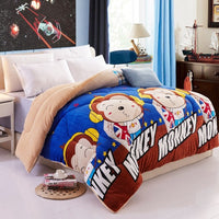 HKM-448339 Lamb Velvet Winter Quilt for Couples - Soft, Warm, 150x200 cm