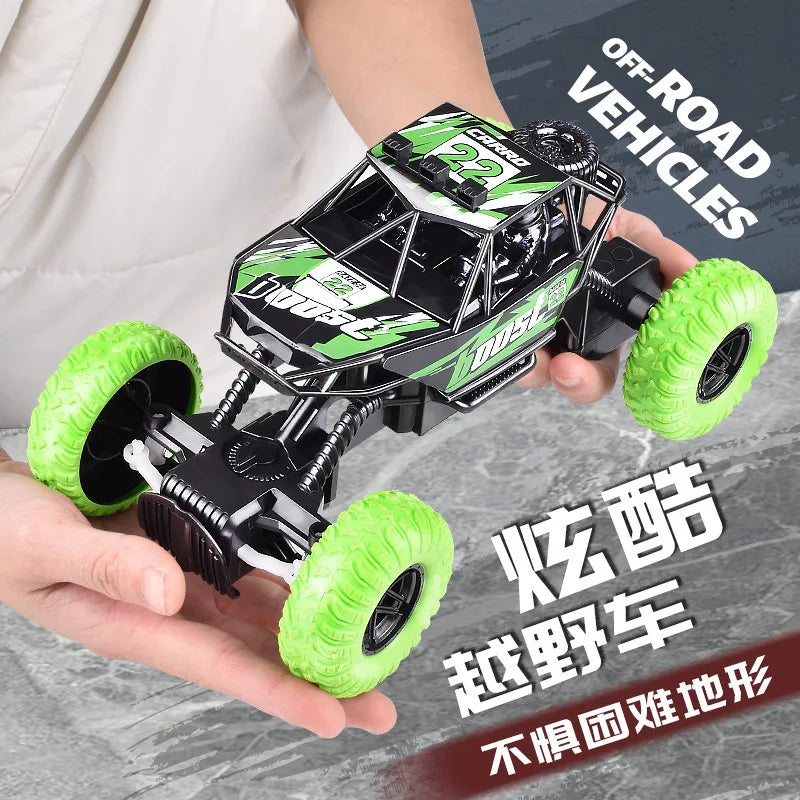 HKM-448339 Remote Control Off-Road Climbing Car with Lights - 4 Channel Electric Vehicle for Kids