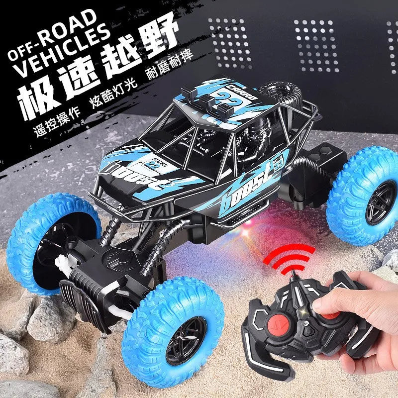 HKM-448339 Remote Control Off-Road Climbing Car with Lights - 4 Channel Electric Vehicle for Kids