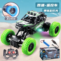 HKM-448339 Remote Control Off-Road Climbing Car with Lights - 4 Channel Electric Vehicle for Kids