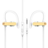 HKM-448403 Sport Earbuds with Ear Hook Design for Running and Fitness - Stereo Sound with Microphone, Compatible with Xiaomi and More
