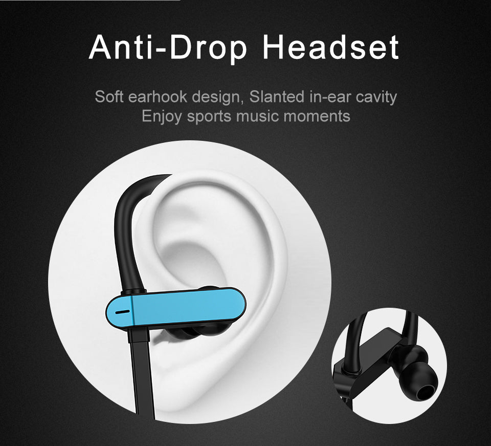 HKM-448403 Sport Earbuds with Ear Hook Design for Running and Fitness - Stereo Sound with Microphone, Compatible with Xiaomi and More