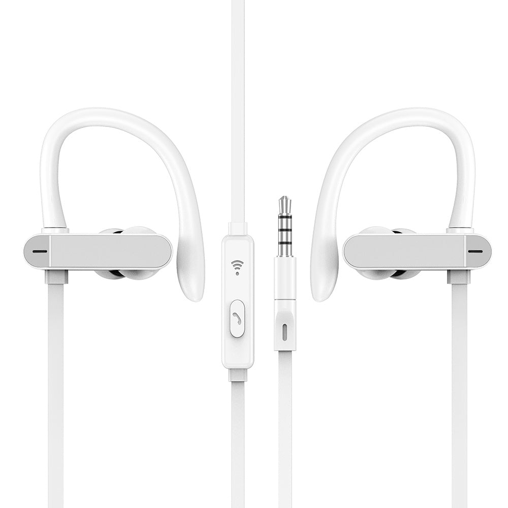 HKM-448403 Sport Earbuds with Ear Hook Design for Running and Fitness - Stereo Sound with Microphone, Compatible with Xiaomi and More
