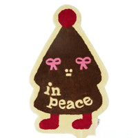 HKM-448467 Christmas Atmosphere Cashmere Hallway Mat - Irregular Shape with Geometric and Cartoon Patterns