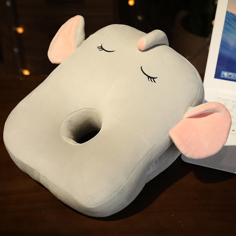 HKM-448467 Double-Sided Ice Silk Animal Nap Pillow - Plush & Soft, Various Designs