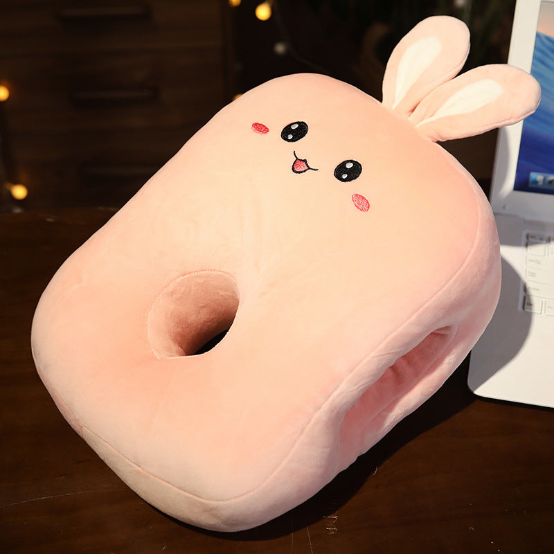 HKM-448467 Double-Sided Ice Silk Animal Nap Pillow - Plush & Soft, Various Designs