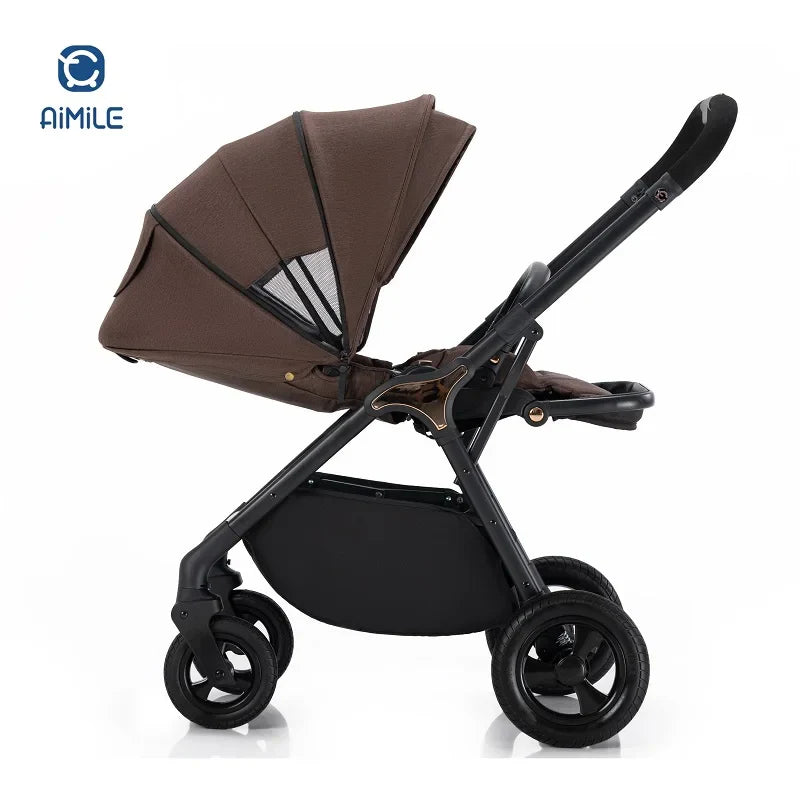 KTX-448531 3 in 1 Baby Pram Trolley Stroller and Carrier for Infants and Toddlers