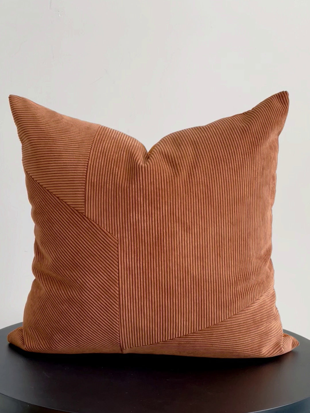 HKM-448787 Modern Minimalist Irregular Pillowcase Set in Reddish Brown - 50x50cm