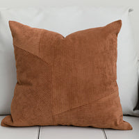 HKM-448787 Modern Minimalist Irregular Pillowcase Set in Reddish Brown - 50x50cm