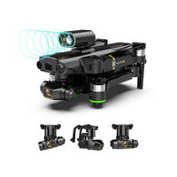 HKM-448851 8K HD Brushless GPS Drone with Three-Axis Gimbal and Obstacle Avoidance, Includes Storage Bag