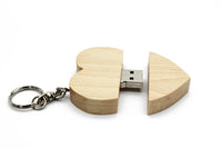 HKM-448851 Custom Wood USB Drive in Maple and Bamboo, Available in Multiple Capacities