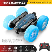 HKM-448915 Remote Control Swing Arm Stunt Vehicle with Flash Light Wheels for Kids