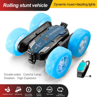 HKM-448915 Remote Control Swing Arm Stunt Vehicle with Flash Light Wheels for Kids
