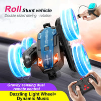 HKM-448915 Remote Control Swing Arm Stunt Vehicle with Flash Light Wheels for Kids
