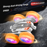 HKM-448915 Remote Control Swing Arm Stunt Vehicle with Flash Light Wheels for Kids