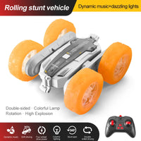HKM-448915 Remote Control Swing Arm Stunt Vehicle with Flash Light Wheels for Kids