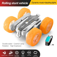 HKM-448915 Remote Control Swing Arm Stunt Vehicle with Flash Light Wheels for Kids