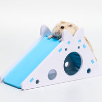 HKM-449107 Hamster Toys Slide Hut PVC Assembly Color Hut Slide Toy Golden Bear Hamster Supplies