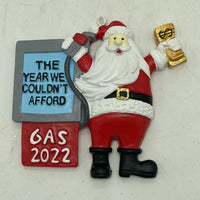 HKM-449107 Resin Christmas Tree Pendant - 2022 and 2023 Santa Designs, 11x9x1.2cm