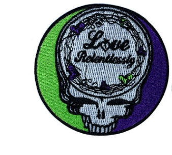 HKM-449171 Circular Cloth Embroidery Adhesive Patch for Garment Accessories