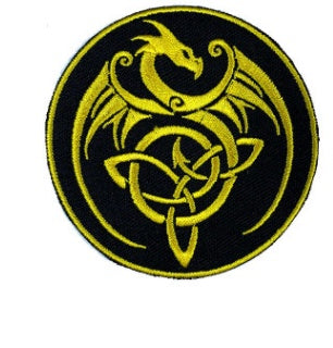 HKM-449171 Circular Cloth Embroidery Adhesive Patch for Garment Accessories