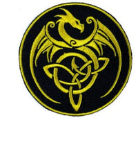 HKM-449171 Circular Cloth Embroidery Adhesive Patch for Garment Accessories