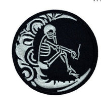 HKM-449171 Circular Cloth Embroidery Adhesive Patch for Garment Accessories