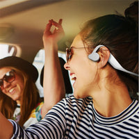 HKM-449171 Stereo Bone Conduction Headphones with Bluetooth 5.0 and Multi-Function Support in Black and White