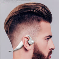 HKM-449171 Stereo Bone Conduction Headphones with Bluetooth 5.0 and Multi-Function Support in Black and White