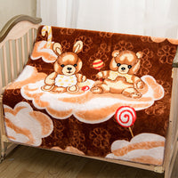 HKM-449299 Double-Sided Cartoon Cloud Blanket for Kids - Super Soft, Comfortable, and Cozy 110x140cm