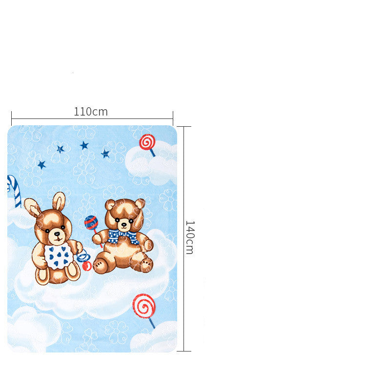 HKM-449299 Double-Sided Cartoon Cloud Blanket for Kids - Super Soft, Comfortable, and Cozy 110x140cm