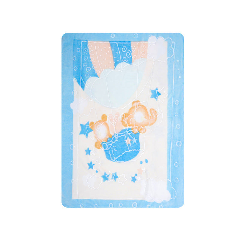 HKM-449299 Double-Sided Cartoon Cloud Blanket for Kids - Super Soft, Comfortable, and Cozy 110x140cm